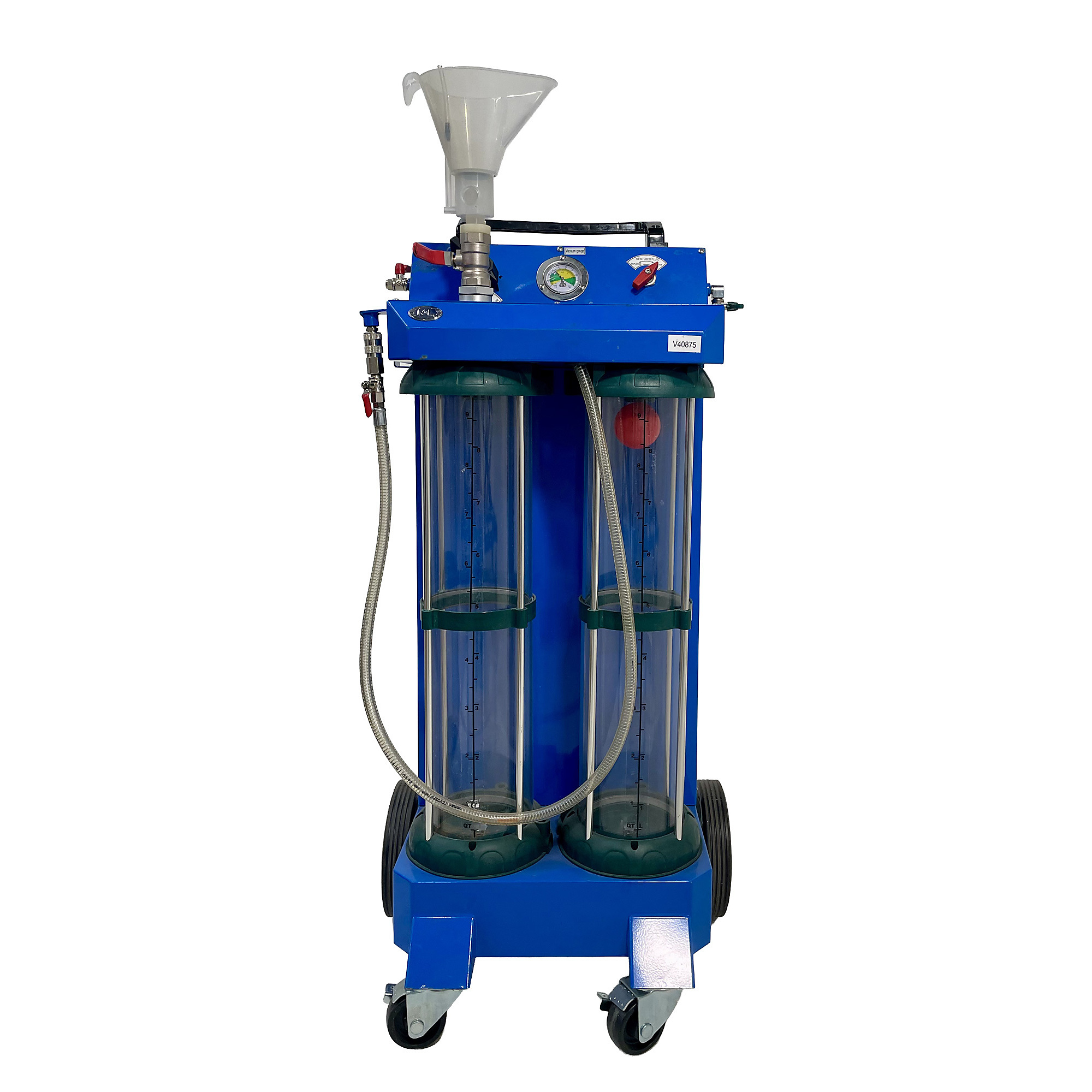 K&L Supply 10L Pneumatic Coolant Exchanger, Air-Operated Radiator Service Machine, Dual-Tank Design